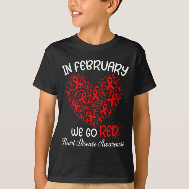T-shirt Go Red - American Heart Month Awareness In Februar (Devant)