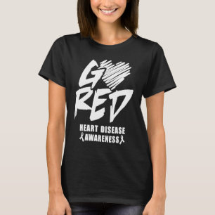 T-shirt Go Red Heart Disease Awareness Month Ruban