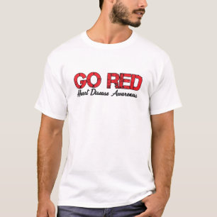 T-shirt Go Red Heart Disease Awareness Nous Portons Rouge 