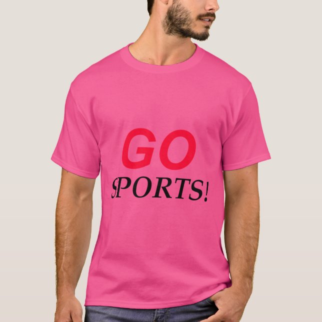 T-shirt Go Sports Fan (Devant)