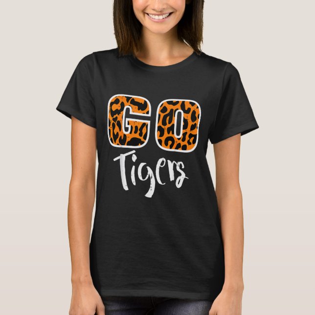 T-shirt Go Tiger Men Women Kids Girls Youth Boys Teen  (Devant)