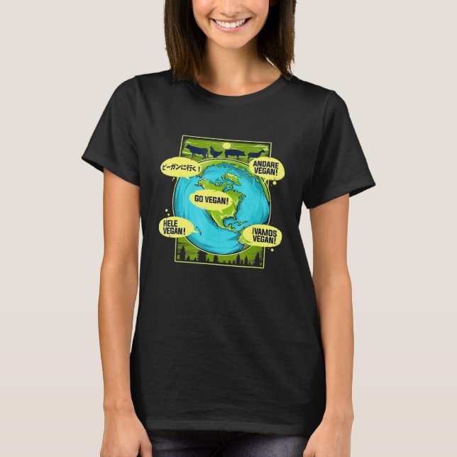 T-shirt Go Vegan Worldwide (Devant)