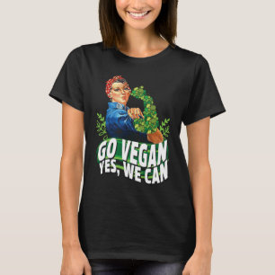 T-shirt Go Vegan Yes We Can, Food Veggie Animal Wfpb