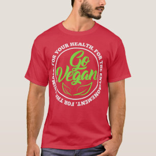T-shirt Go Vegetarian végétarien végétarien végétarien Pla
