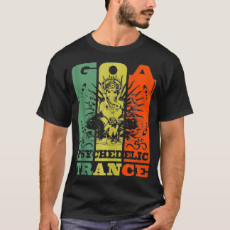 T-shirt Goa Psychedelic Trance Ganesha OM Psytrance