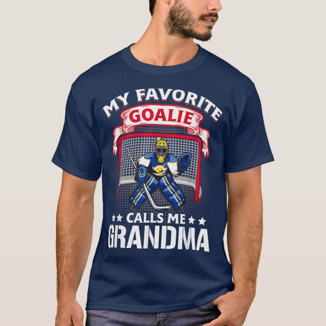 T-shirt Goalie Calls Me Grandma Soccer Poison (Devant)