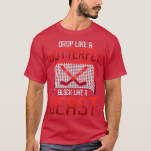 T-shirt Goalie De Hockey Sur Glace À La Baisse Comme Un Bl