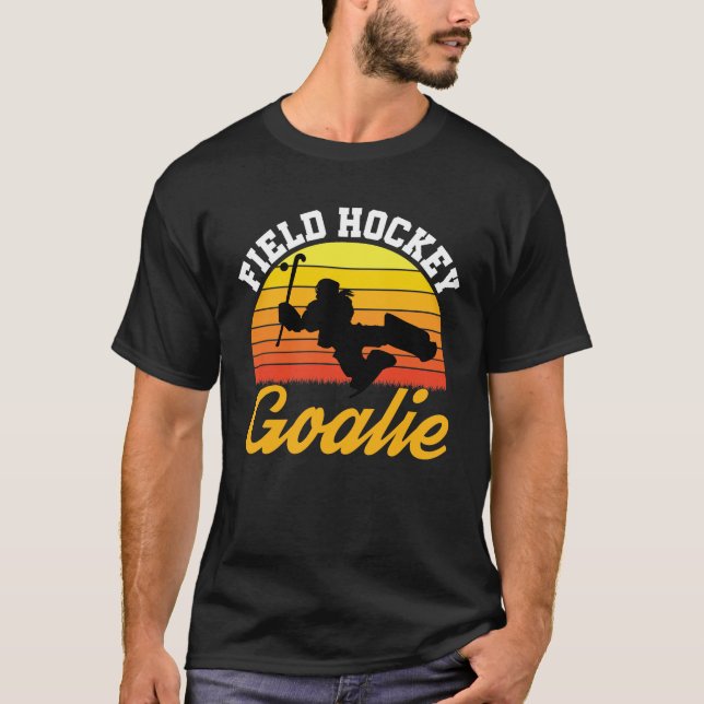 T-shirt Goalkeeper Goalkeeper de hockey de terrain Rétro (Devant)