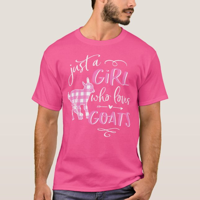 T-shirt Goas Pour Les Filles Juste Une Fille Qui Aime Les  (Devant)