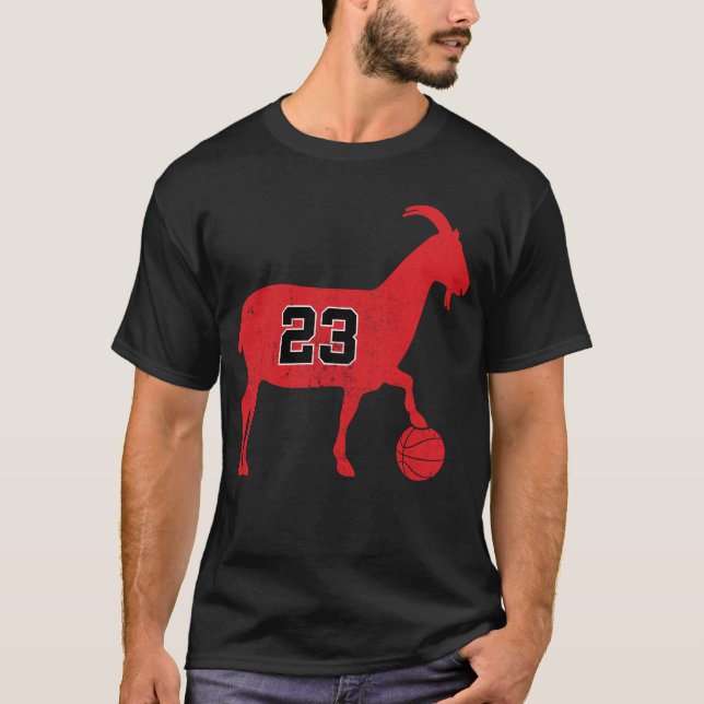 T-shirt GOAT 23 Funny Basketball (Devant)