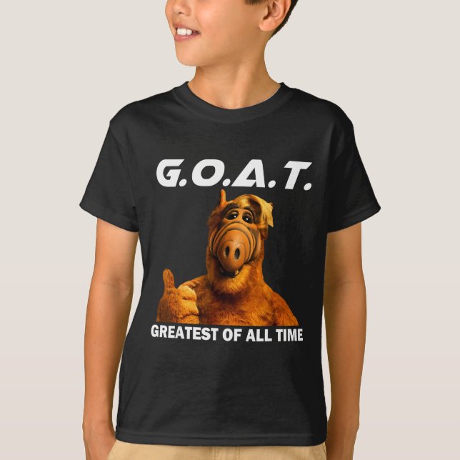 T-shirt Goat Greatest Of All Time Funny Meme  (Devant)