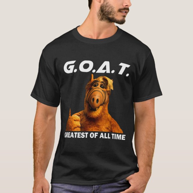 T-shirt Goat Greatest Of All Time Funny Meme  (Devant)