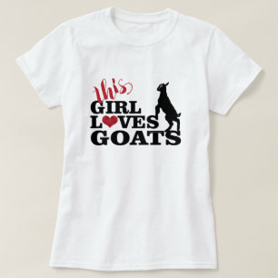 T-shirt GOAT LOVE Cette fille aime chèvres bébé Toggenbu