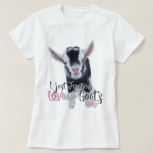 T-shirt GOAT LOVE   Je viens de freaking LOVE Baby Chèvres