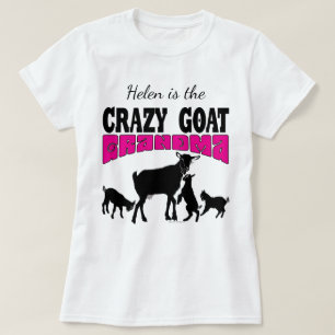 T-shirt GOAT Lover   Mamie de chèvre folle personnalisée