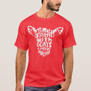 T-shirt Goat Lover Typo Drôle Chèvre Typographie détenue S