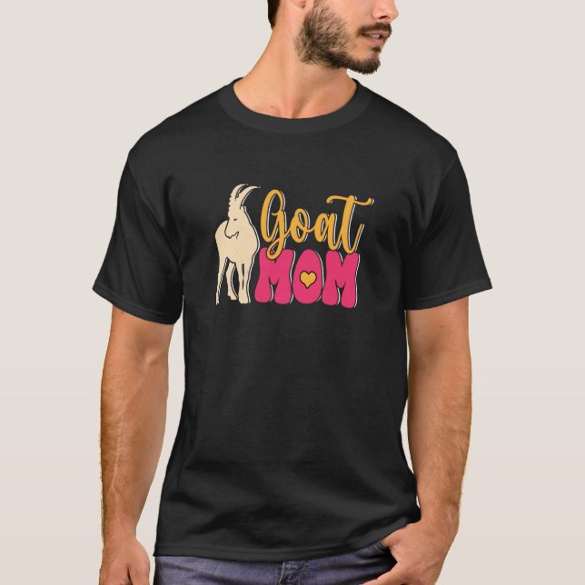 T-shirt Goat Mom Farmer Farm Animal (Devant)