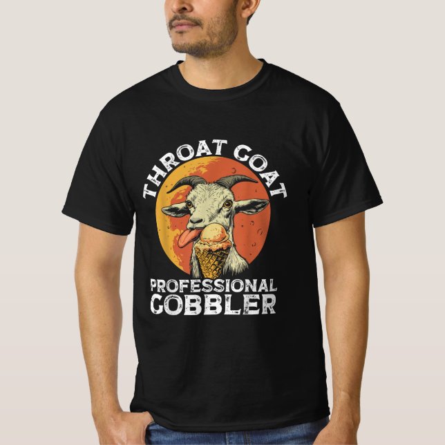 T-shirt Goat Throat Paruline professionnelle Alult Humour  (Devant)