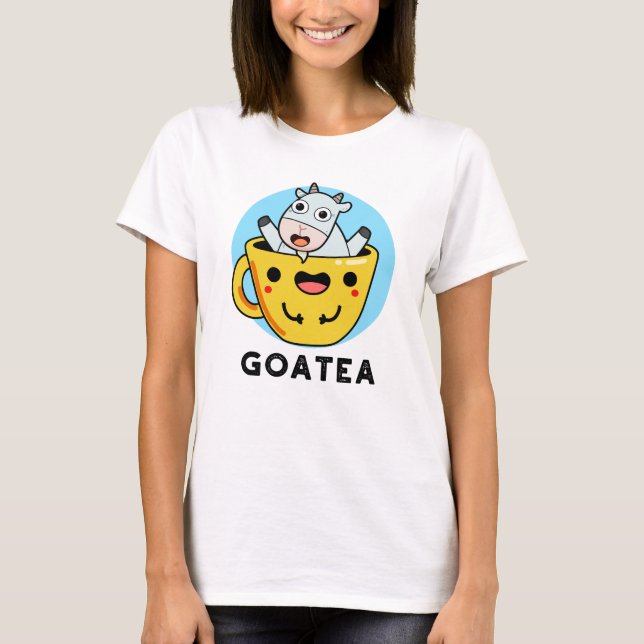 T-shirt Goatea Funny Chèvre Thé Pun (Devant)