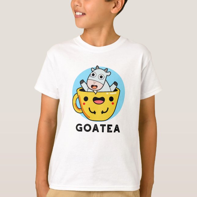 T-shirt Goatea Funny Chèvre Thé Pun (Devant)