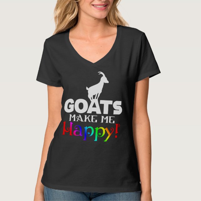 T-shirt GOATS Rends-moi heureux (Devant)