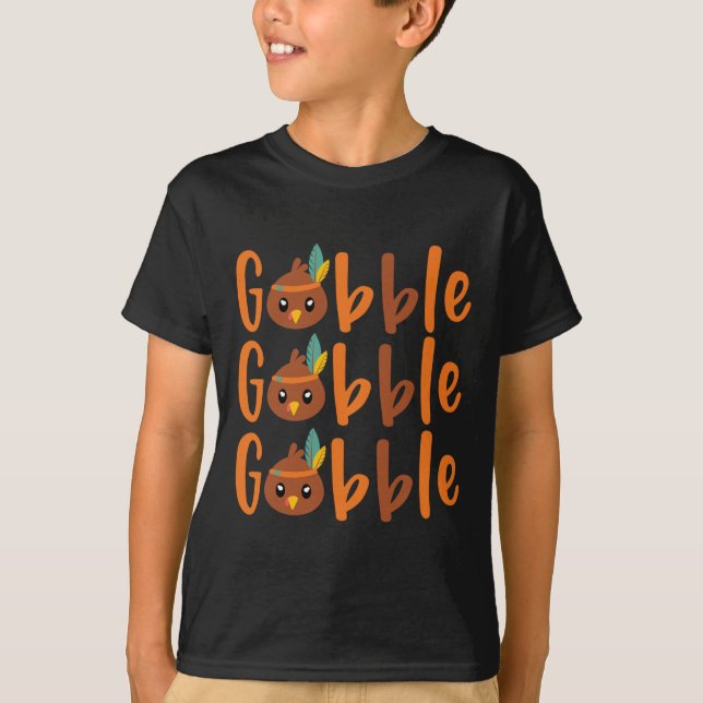 T-shirt GOBBLE GOBBLE automne automne automne automne (Devant)