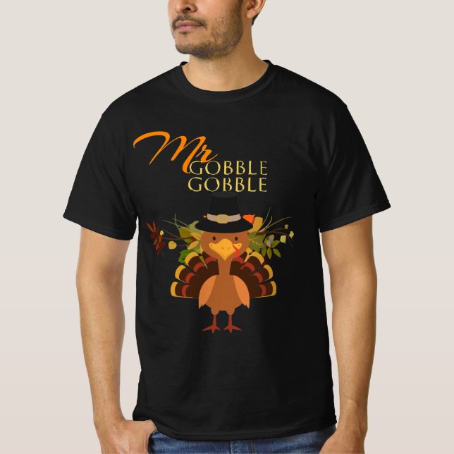 T-shirt Gobble-Gobble-Turquie-Thanksgiving (Devant)