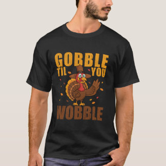T-shirt Gobble Jusqu'À Ce Que Vous Observiez Drôle Thanksg