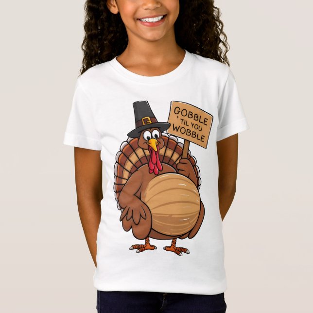T-Shirt Gobble jusqu'à ce que vous titubiez (Devant)