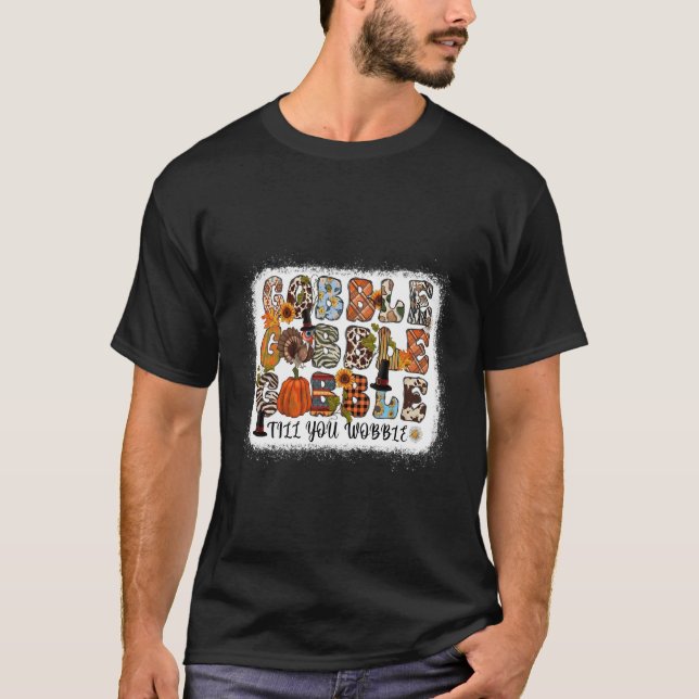 T-shirt Gobble Jusqu'À Ce Que Vous Tournez Automne Automne (Devant)