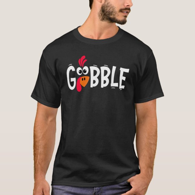 T-shirt Gobble Til You Wobble  Baby Outfit Toddler Thanksg (Devant)