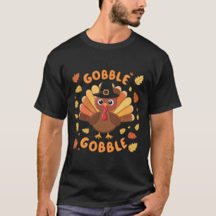 T-shirt Gobble Turquie Thanksgiving automne automne automn