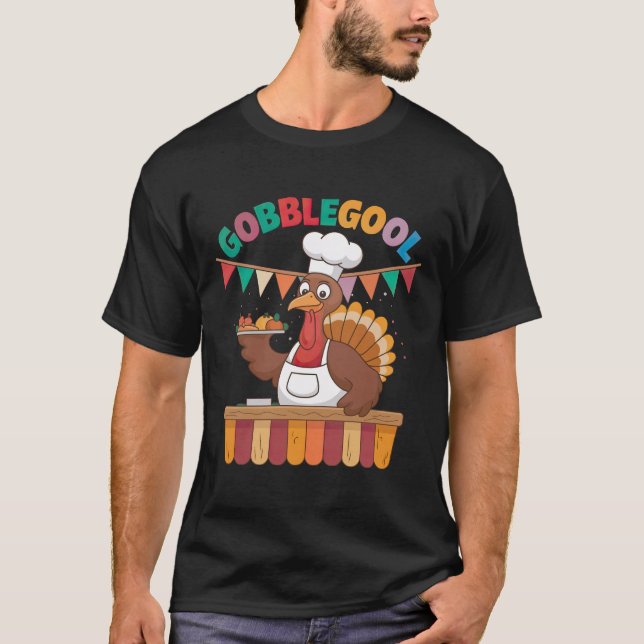 T-shirt Gobblegool Funny Chef Turquie (Devant)