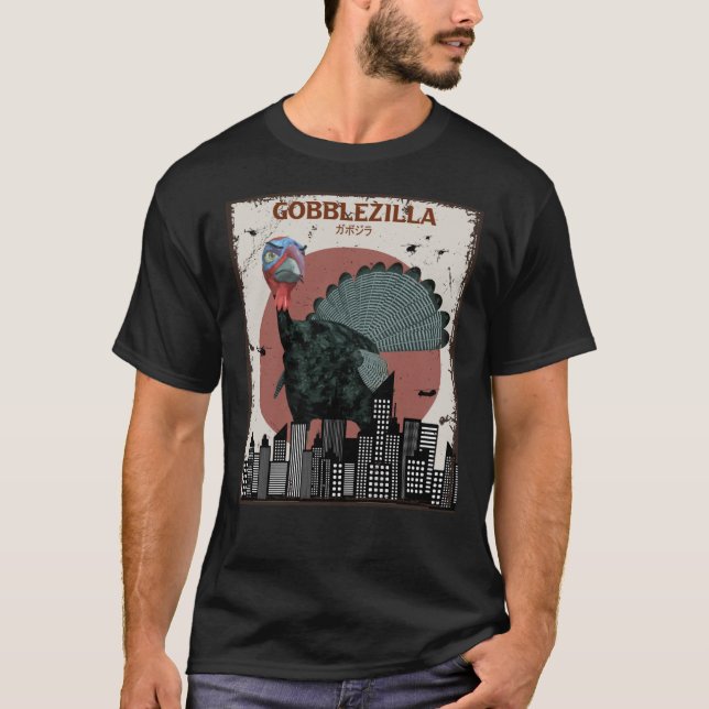 T-shirt Gobblezilla Turquie Thanksgiving1693png1693 (Devant)