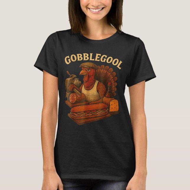 T-shirt Gobbol Turkey Thanksgiving  (Devant)