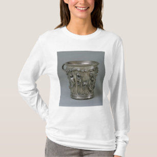 T-shirt Gobelet de relief avec des squelettes