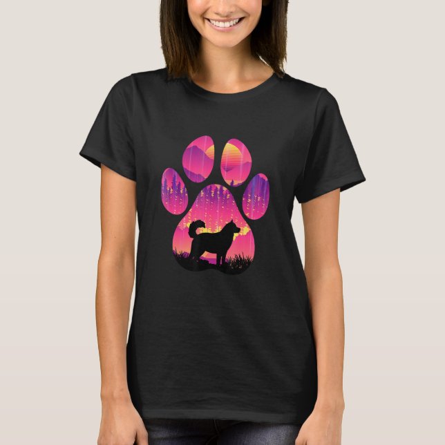 T-shirt Goberian Paw Mom Dad Dog  Women Men (Devant)