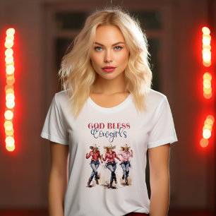 T-shirt God Bless Cowgirls