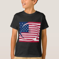 God Bless Our Home : USA Flag Swirl Art