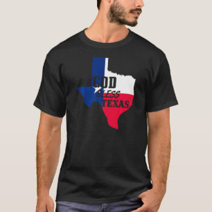 T-shirt God Bless Texas Christian Texas Independence Day