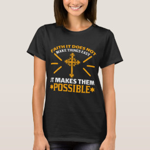 T-shirt GOD faith for women and men Christian Jesus