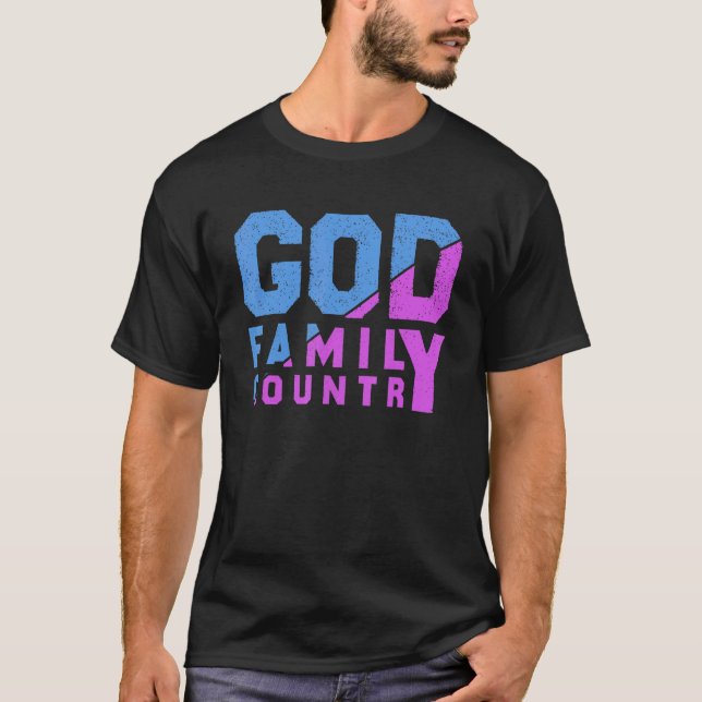 T-SHIRT GOD FAMILY COUNTRY 1 (Devant)