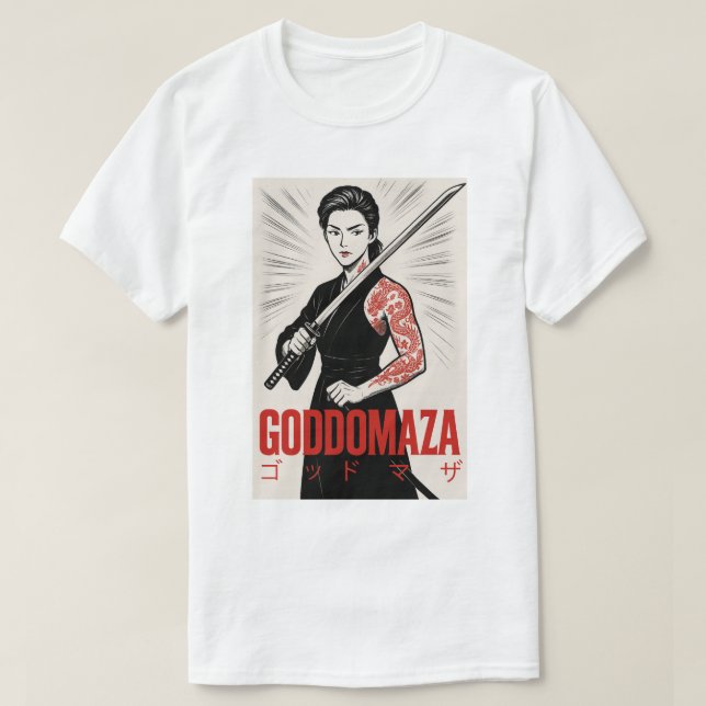 T-SHIRT GODDOMAZA KATANA GANGSTER (Design devant)