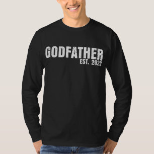 T-shirt Godfather Est 2022 Father's Day God Dad