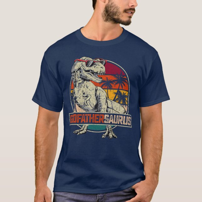 T-shirt Godfathersaurus Re Dinosaure Godfather Saurus Fami (Devant)