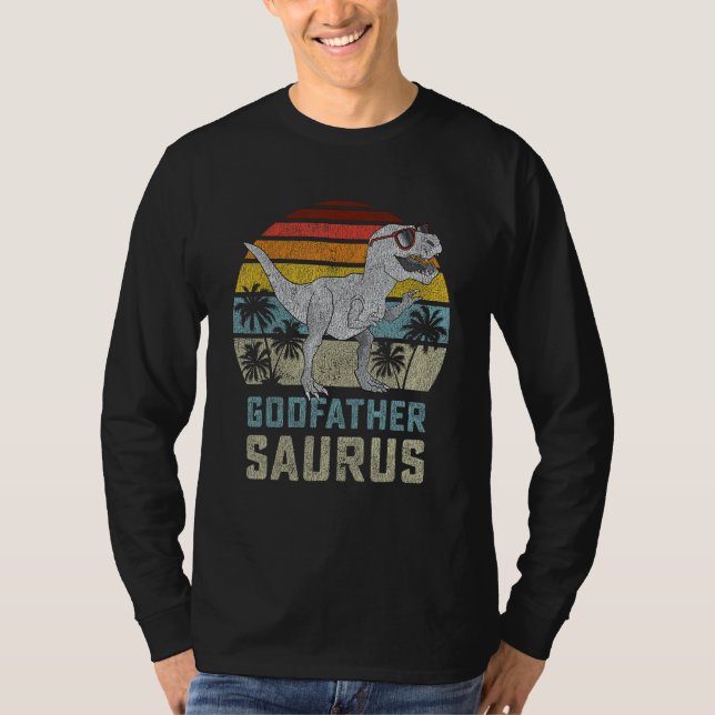 T-shirt Godfathersaurus T Rex Dinosaur Parrain Saurus Fa (Devant)