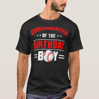 T-shirt Godgirl Of The Birthday Boy Baseball Theme Fam