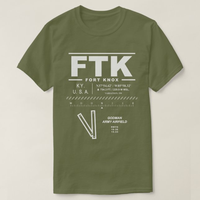 T-shirt Godman Army Airfield FTK (Design devant)