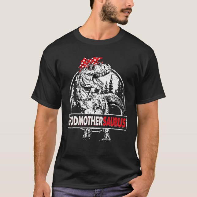 T-shirt Godmaternsaurus T Rex Dinosaur Mama Saurus Mère (Devant)