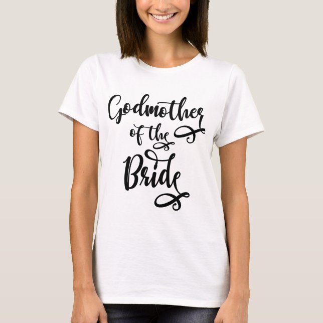 T-shirt Godmère de la mariée (Devant)